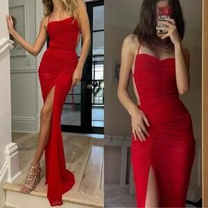 Michael Costello x REVOLVE Follie Gown in Red